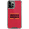 University of Louisville Cardinals Striped iPhone 13 Pro Max Clear Case